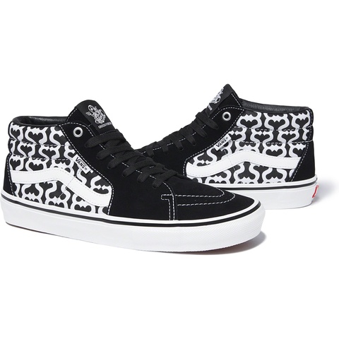 Supreme Supreme®/Vans® Monogram S Logo Skate Grosso Mid - Black