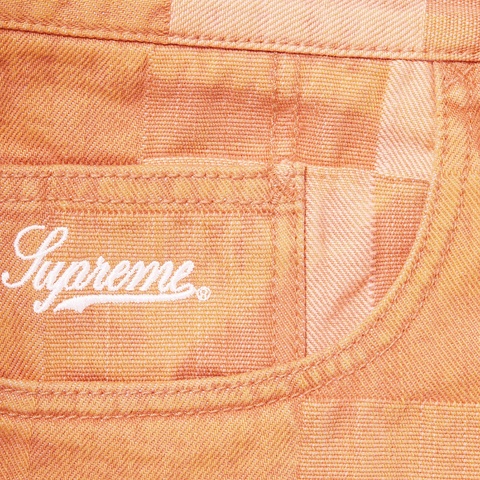Supreme Patched Denim Painter Pant - Rust