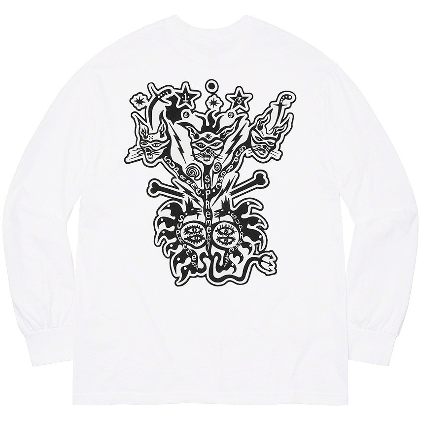 Supreme Clayton Patterson/Supreme L/S Tee (spring/summer 2021) - $56.00