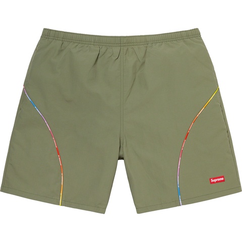 Supreme Gradient Piping Water Short - Olive