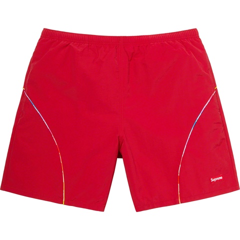 Supreme Gradient Piping Water Short - Red