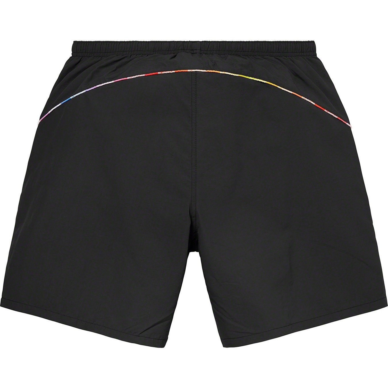 Supreme Gradient Piping Water Short (SS21) - Black - $110