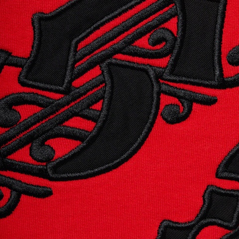 Supreme Old English Wrap Hooded Sweatshirt - Red