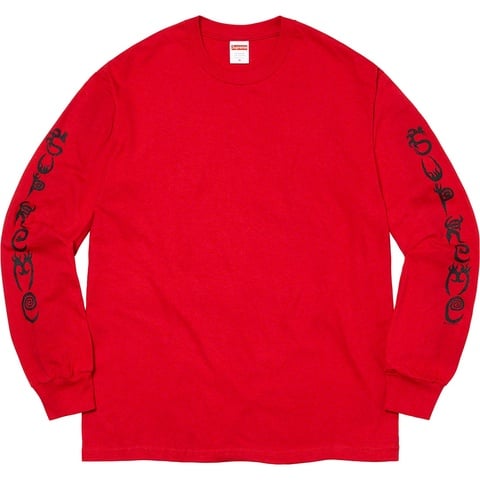 Supreme Clayton Patterson/Supreme L/S Tee - Red