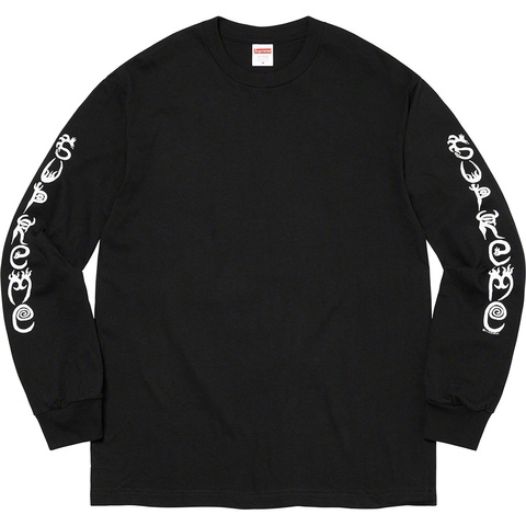 Supreme Clayton Patterson/Supreme L/S Tee - Black