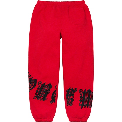 Supreme Old English Wrap Sweatpant - Red