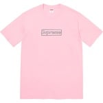 Supreme KAWS Chalk Logo Tee (SS21) - Light Pink