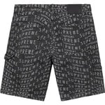Supreme Warp Jacquard Logos Denim Painter Short (SS21) - Black