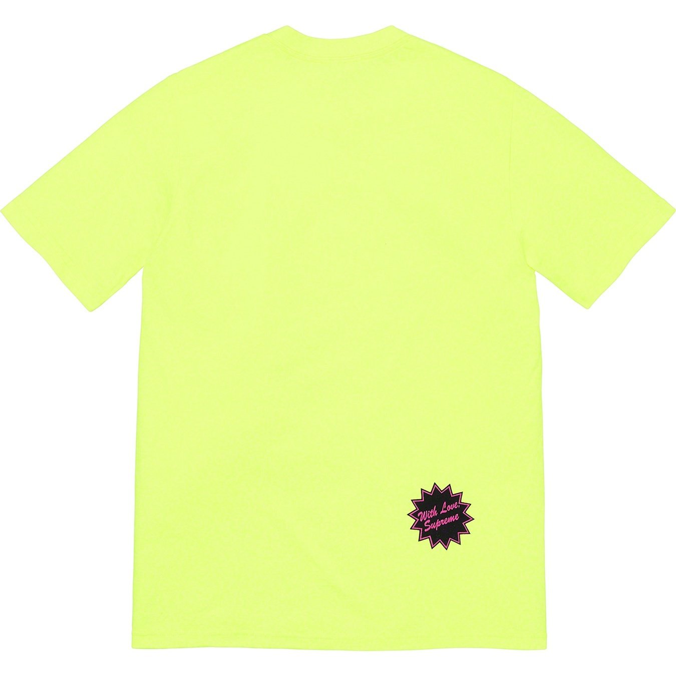Supreme Jamie Reid Supreme Anarchy Tee (SS21) - Bright Yellow - $44
