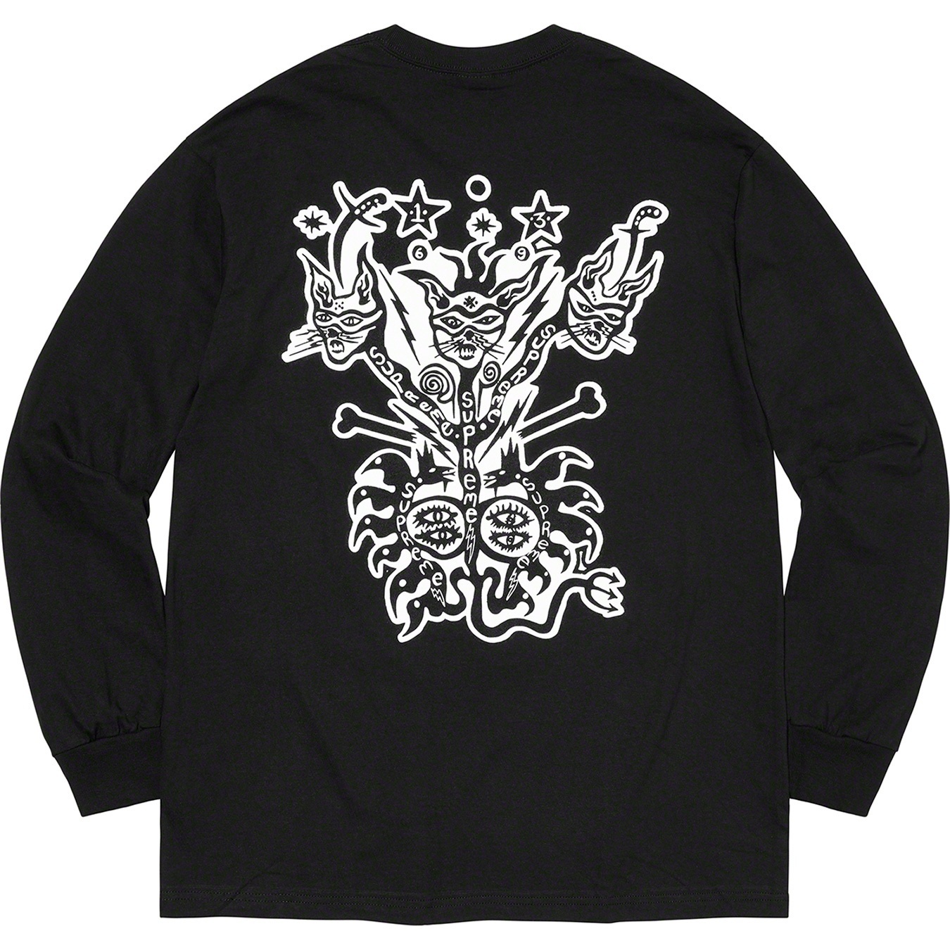 Supreme Clayton Patterson Supreme L S Tee (SS21) - Black - $56