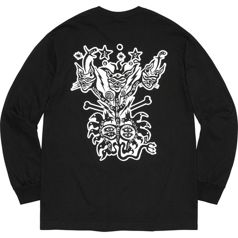 Supreme Clayton Patterson/Supreme L/S Tee - Black