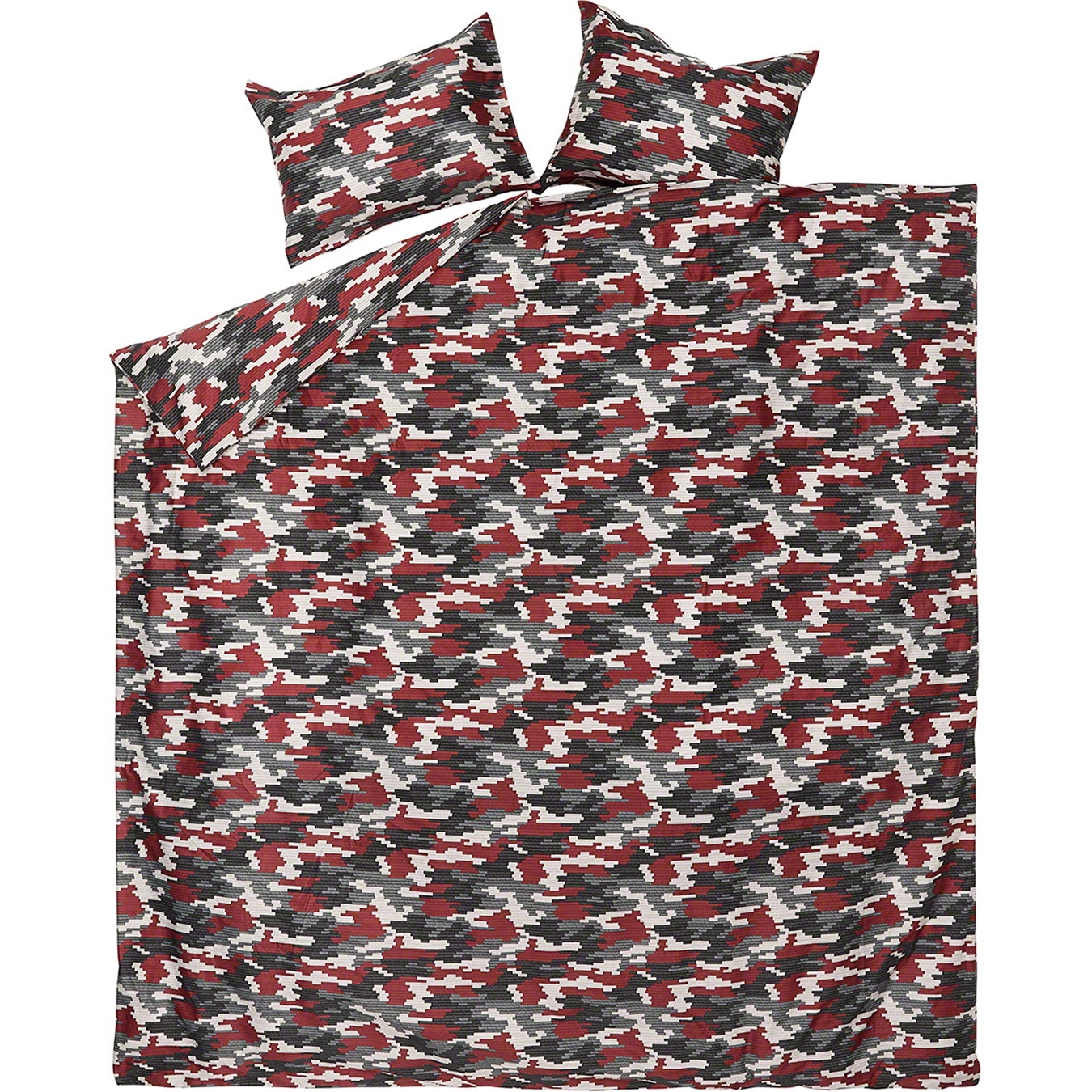Supreme Logo Camo Duvet + Pillow Set (SS21) - Red - $298