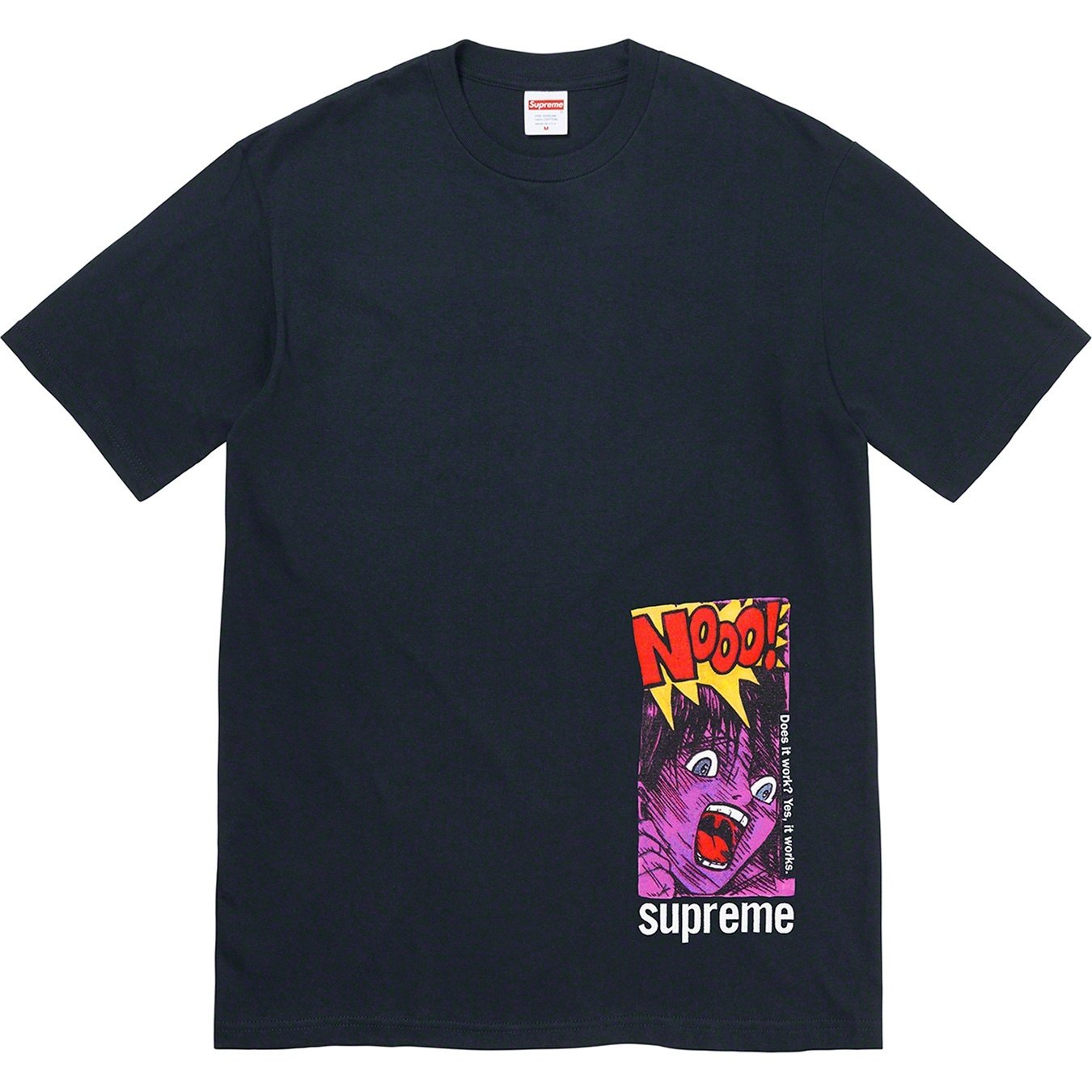 Supreme Does It Work Tee (SS21) - Navy - $38