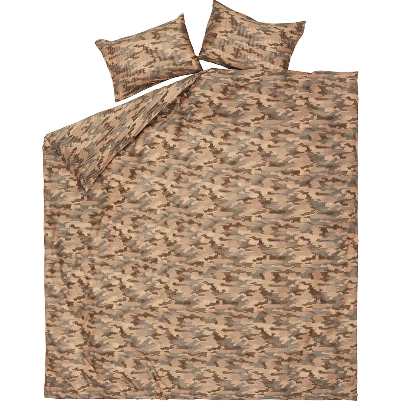 Supreme Logo Camo Duvet + Pillow Set (SS21) - Tan - $298