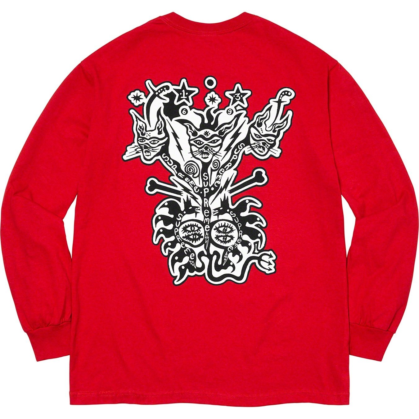 Supreme Clayton Patterson Supreme L S Tee (SS21) - Red - $56