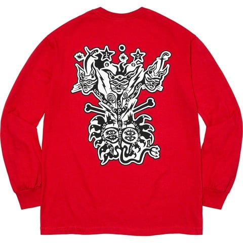 Supreme Clayton Patterson/Supreme L/S Tee - Red