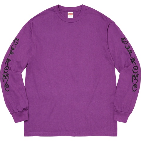 Supreme Clayton Patterson/Supreme L/S Tee - Light Purple