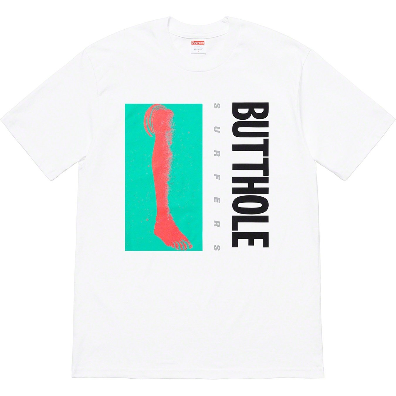 Supreme Supreme Butthole Surfers Leg Tee (SS21) - White - $44