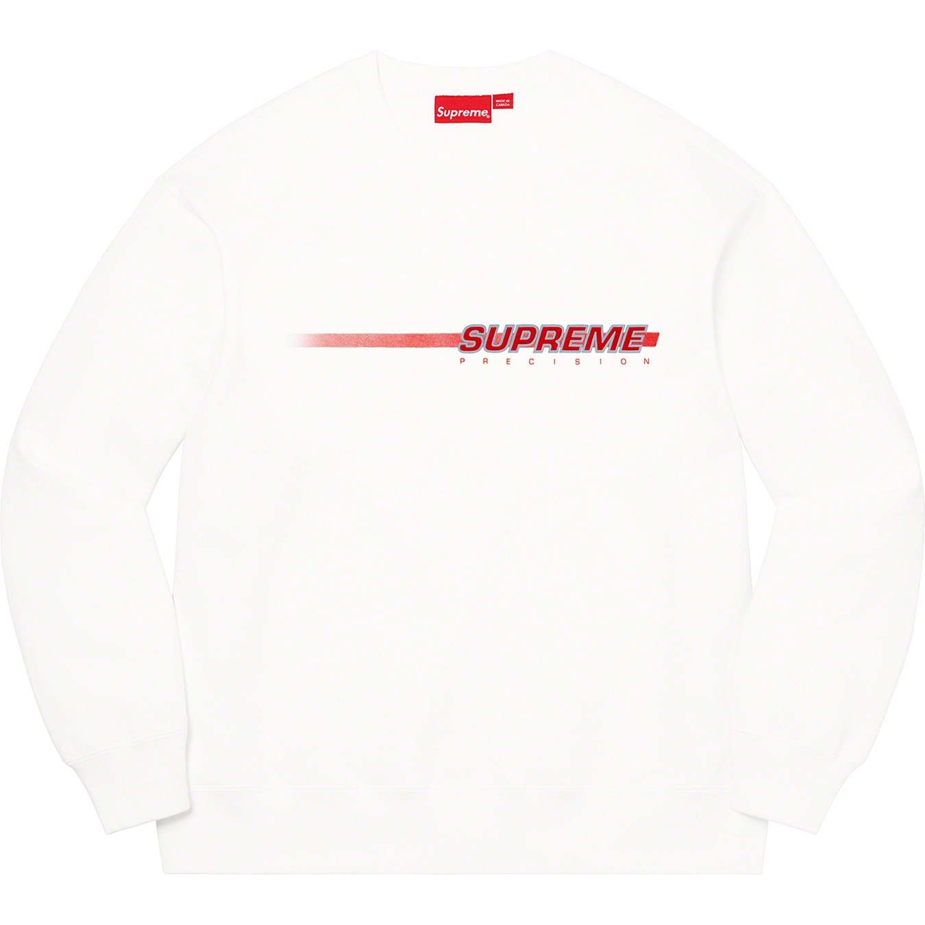Supreme Precision Crewneck (SS21) - White - $148
