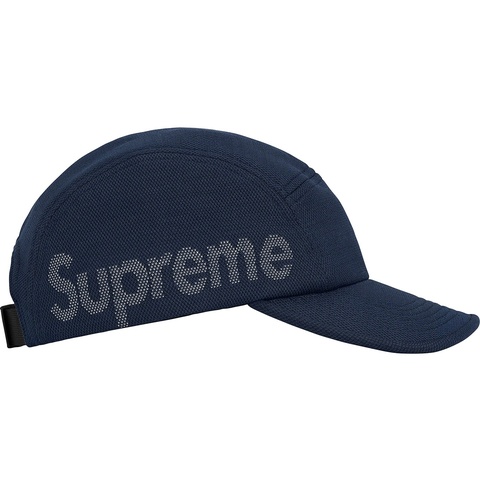 Supreme Jacquard Pique Camp Cap - Navy