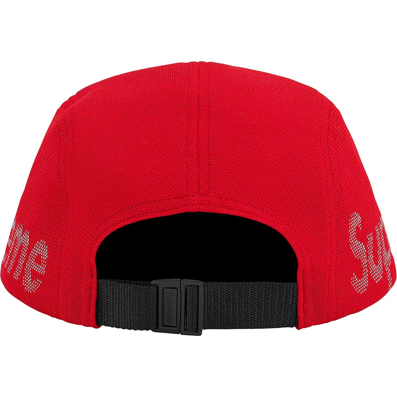 Supreme Jacquard Pique Camp Cap (SS21) - Red - $54