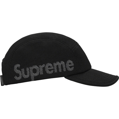 Supreme Jacquard Pique Camp Cap - Black