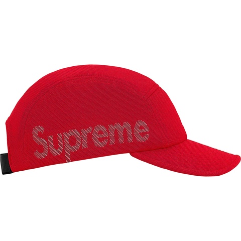 Supreme Jacquard Pique Camp Cap - Red