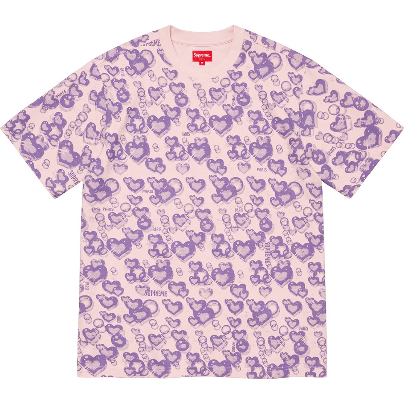 Supreme Hearts S S Top (SS21) - Light Pink - $88