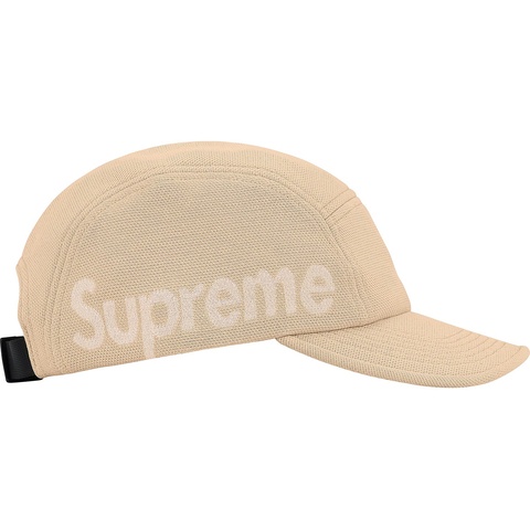 Supreme Jacquard Pique Camp Cap - Tan