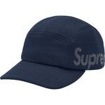 Supreme Jacquard Pique Camp Cap (SS21) - Navy