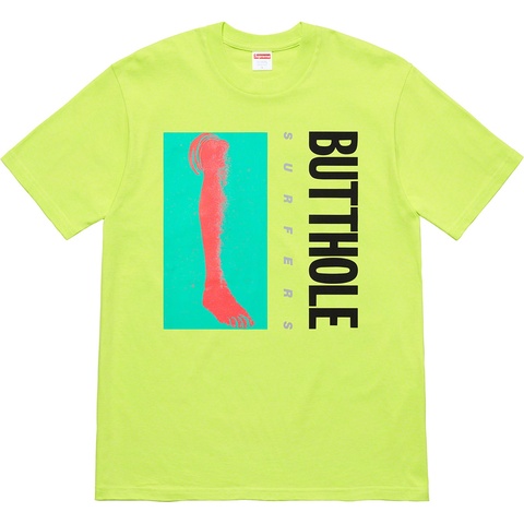 Supreme Supreme/Butthole Surfers Leg Tee - Neon Green