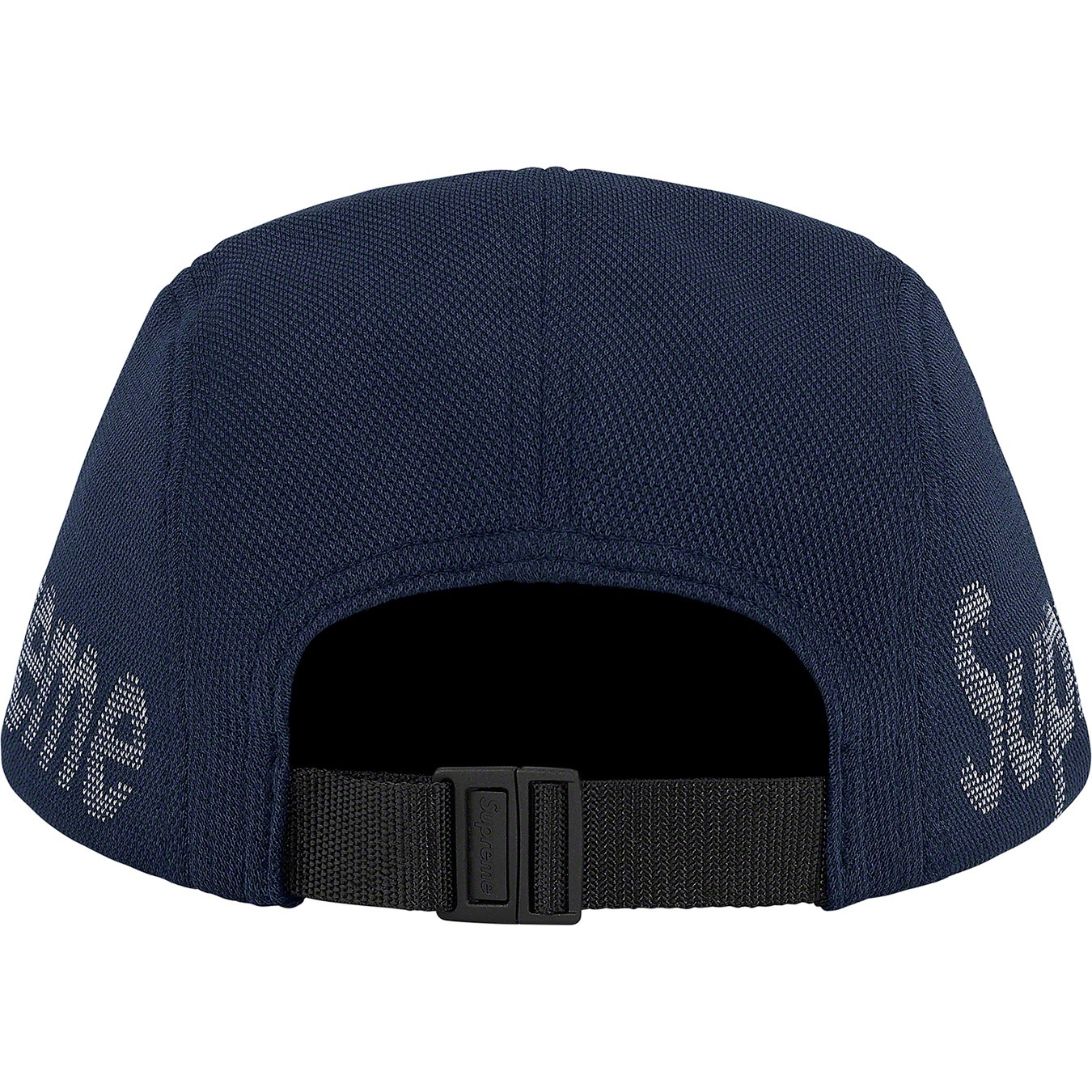 Supreme Jacquard Pique Camp Cap (SS21) - Navy - $54
