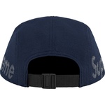 Supreme Jacquard Pique Camp Cap (SS21) - Navy
