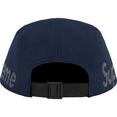 Supreme Jacquard Pique Camp Cap - Navy