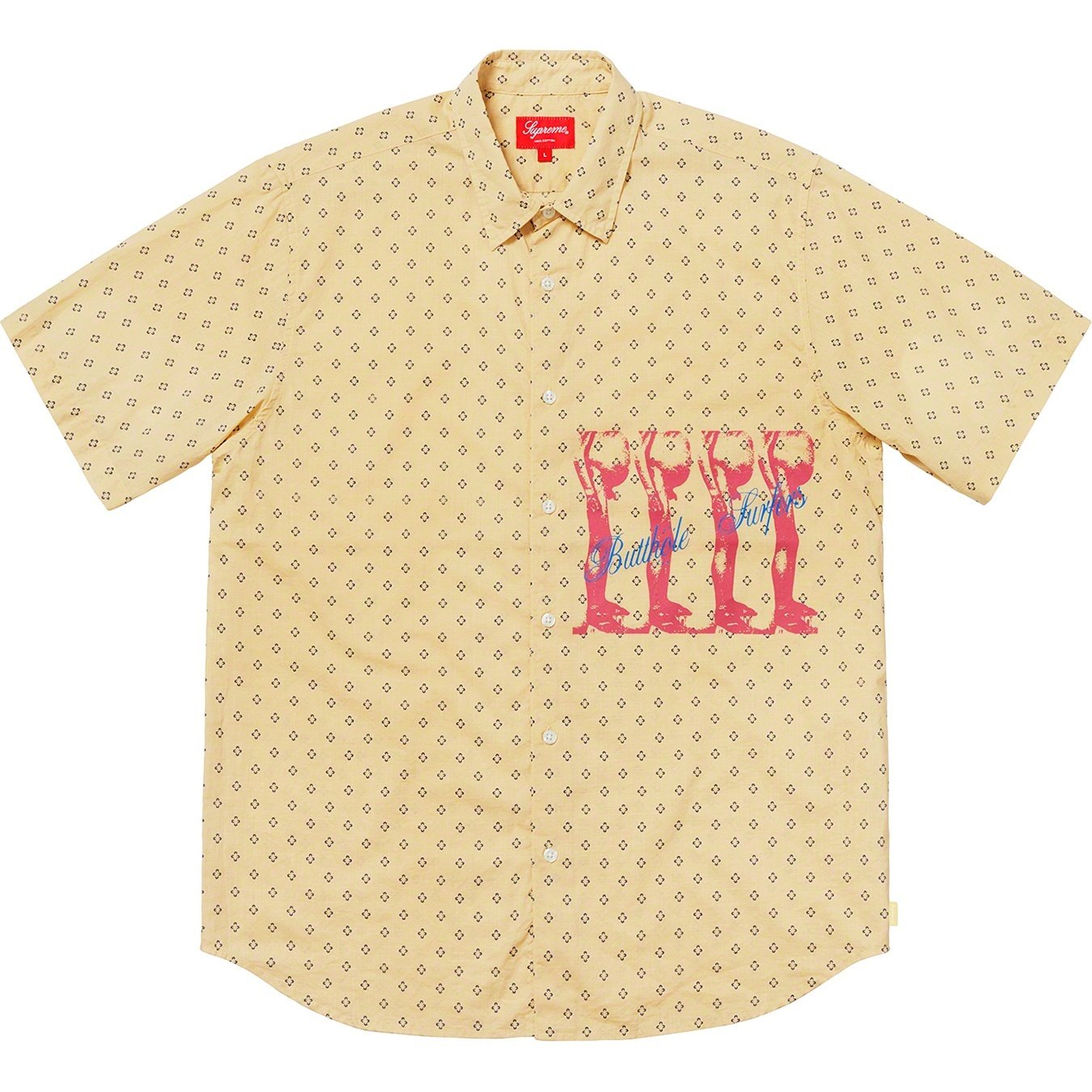 Supreme Supreme Butthole Surfers S S Shirt (SS21) - Light Yellow - $138