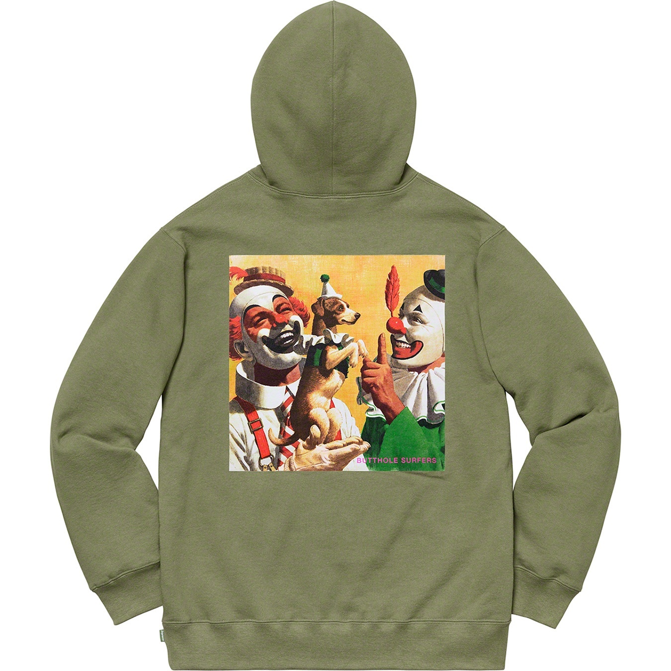 Supreme Supreme Butthole Surfers Hooded Sweatshirt (SS21) - Light Olive - $168