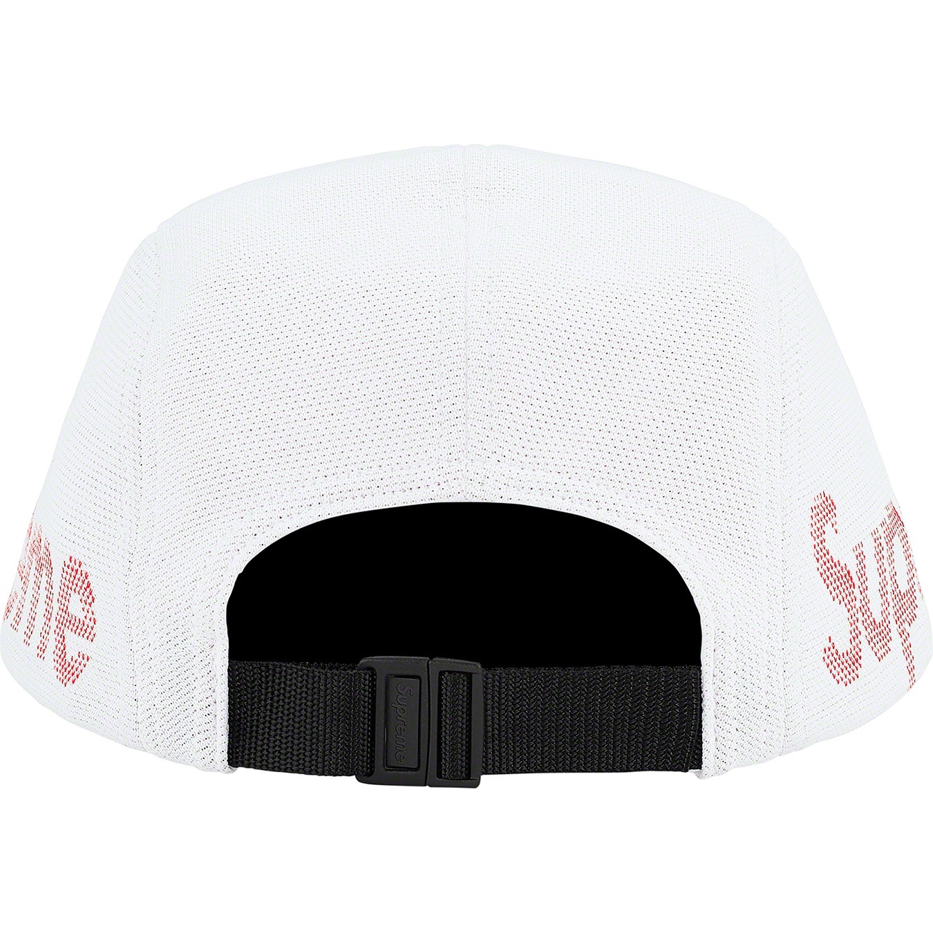 Supreme Jacquard Pique Camp Cap (SS21) - White - $54