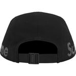 Supreme Jacquard Pique Camp Cap (SS21) - Black