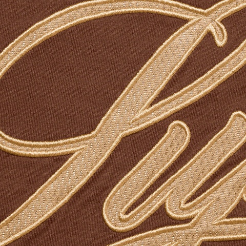Supreme Mesh Script Tank Top - Brown
