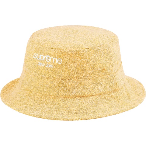 Supreme Classic Logo Terry Crusher - Yellow