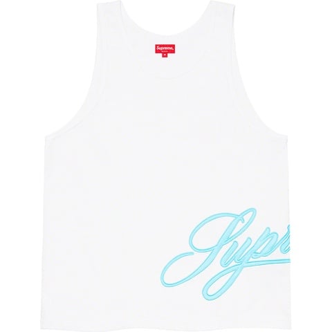 Mesh Script Tank Top - spring/summer 2021 - Supreme
