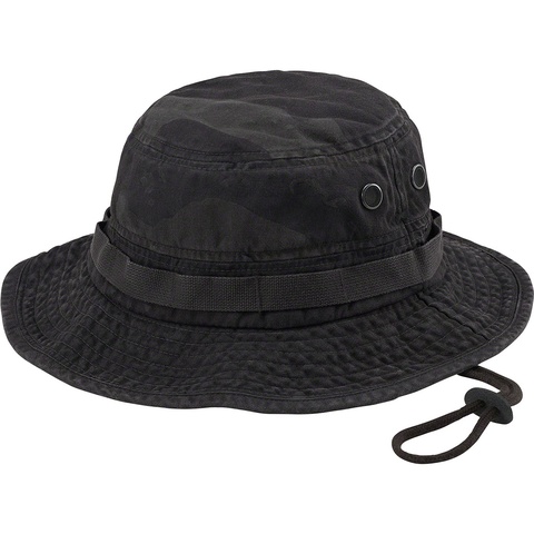 Supreme Overdyed Camo Boonie - Black