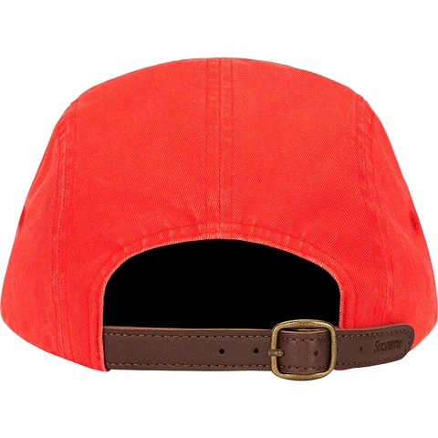 Supreme Washed Chino Twill Camp Cap - Neon Red