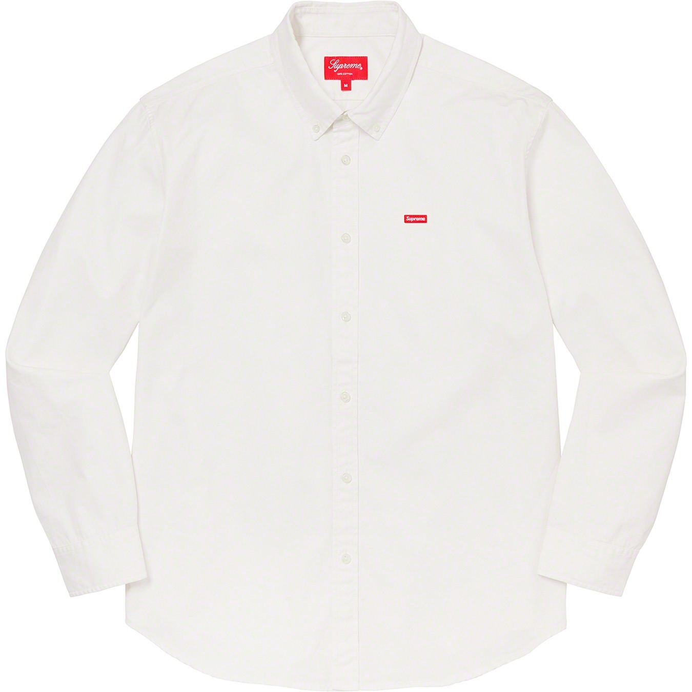 Supreme Small Box Twill Shirt (FW21) - White - $128