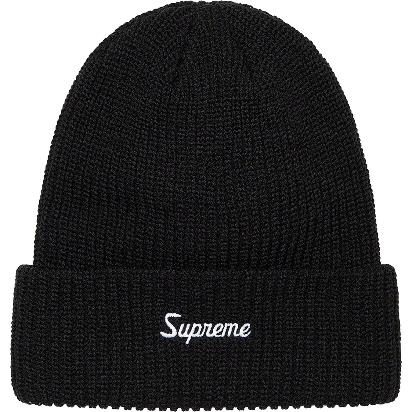 Supreme Loose Gauge Beanie (FW21) - Black - $38