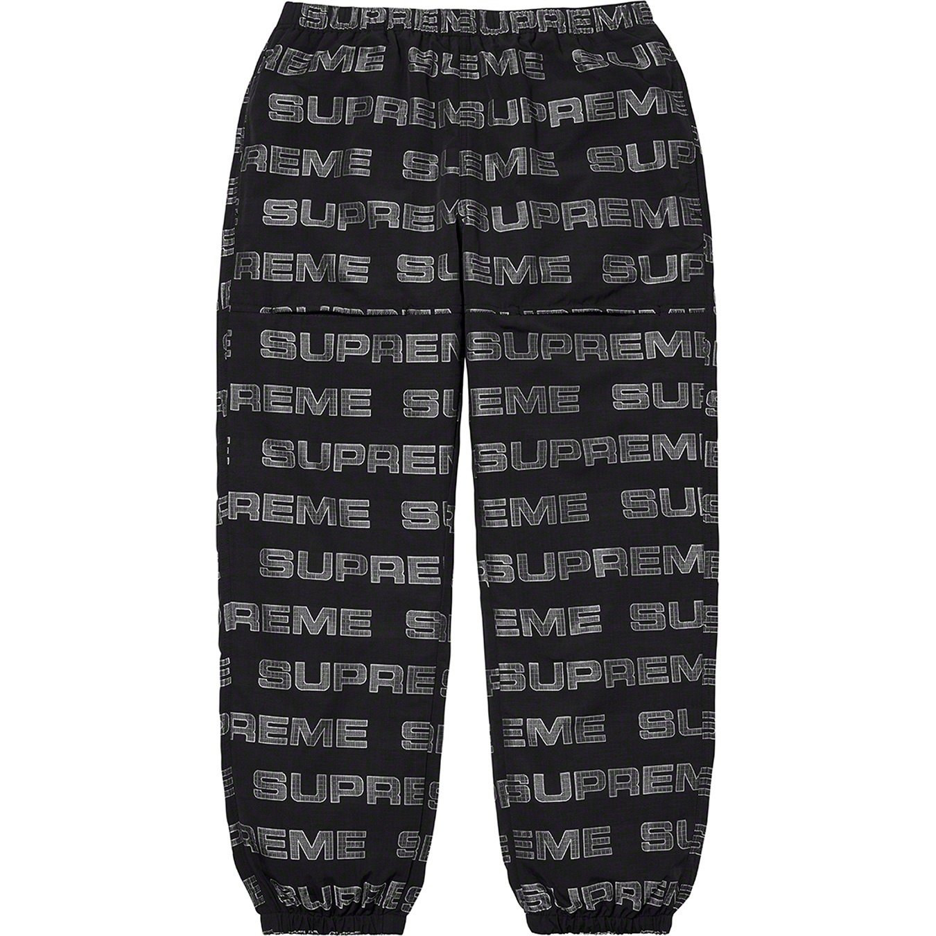 Supreme Logo Ripstop Track Pant (FW21) - Black - $138