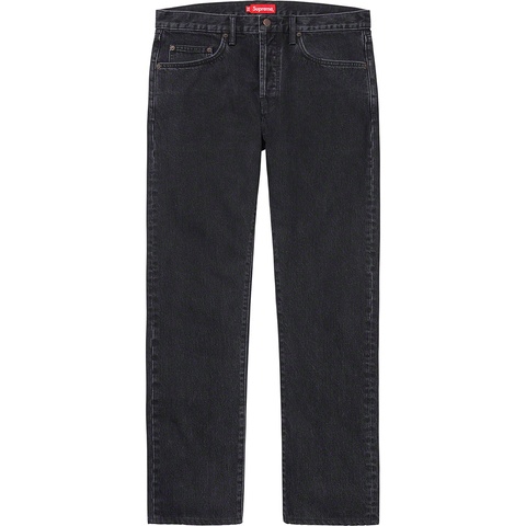 Supreme Stone Washed Black Slim Jean - Washed Black