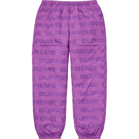 Supreme Logo Ripstop Track Pant - Purple