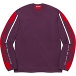 Supreme Sleeve Stripe Sweater (FW21) - Plum