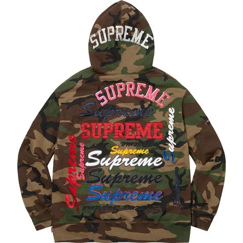 Supreme Multi Logo Hooded Sweatshirt - Woodland Camo
